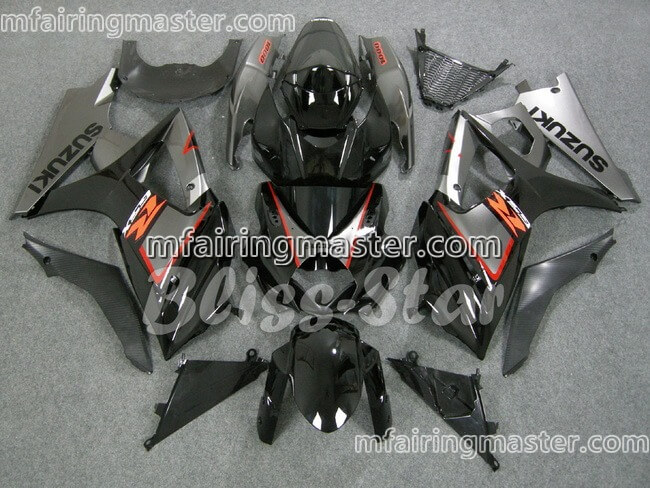 (image for) Fit for Suzuki GSXR 1000 K7 2007 2008 fairing kit injection molding Red black