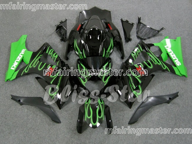 (image for) Fit for Suzuki GSXR 1000 K7 2007 2008 fairing kit injection molding Green black