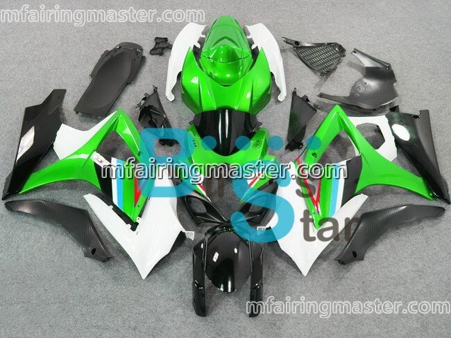 (image for) Fit for Suzuki GSXR 1000 K7 2007 2008 fairing kit injection molding Green white black