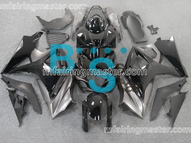 (image for) Fit for Suzuki GSXR 1000 K7 2007 2008 fairing kit injection molding Grey silver black