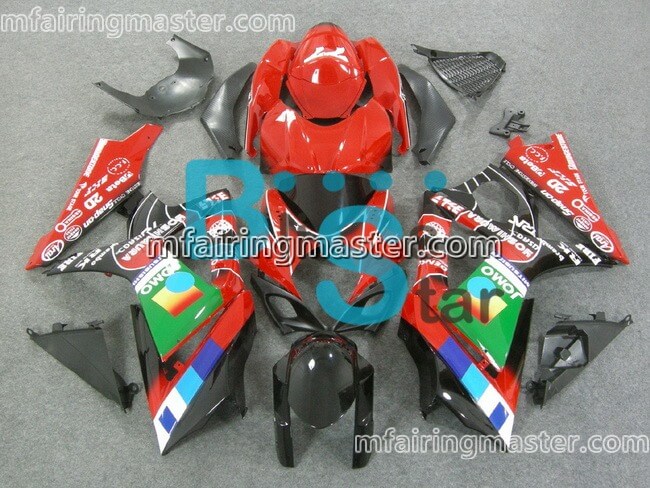 (image for) Fit for Suzuki GSXR 1000 K7 2007 2008 fairing kit injection molding Red black