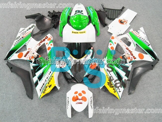 (image for) Fit for Suzuki GSXR 1000 K7 2007 2008 fairing kit injection molding Pepephone green white