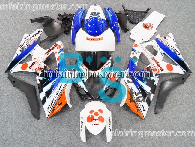 (image for) Fit for Suzuki GSXR 1000 K7 2007 2008 fairing kit injection molding Pepephone white blue