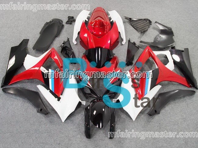 (image for) Fit for Suzuki GSXR 1000 K7 2007 2008 fairing kit injection molding Red white