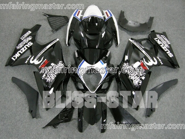 (image for) Fit for Suzuki GSXR 1000 K7 2007 2008 fairing kit injection molding Black