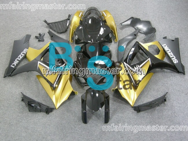 (image for) Fit for Suzuki GSXR 1000 K7 2007 2008 fairing kit injection molding Golden yellow black