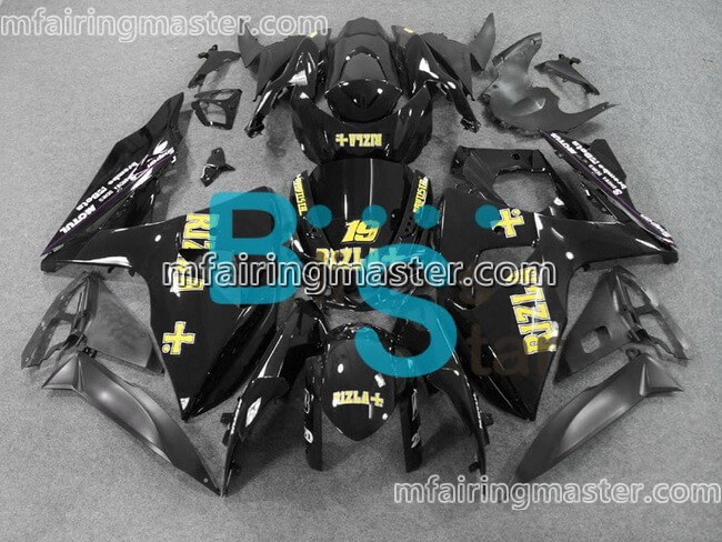 (image for) Fit for Suzuki GSXR 1000 K9 2009 2010 2011 2012 2013 2014 2015 2016 fairing kit injection molding rizla+ black