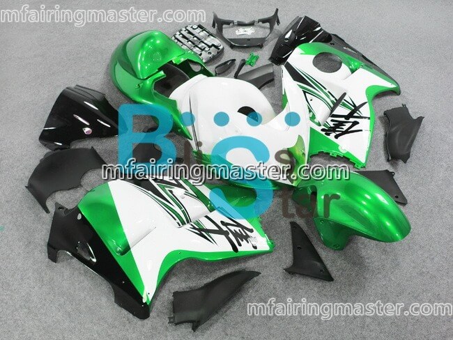 (image for) Fit for Suzuki GSXR 1300 Hayabusa 1999 2000 2001 2002 2003 2004 2005 2006 2007 fairing kit injection molding Green white