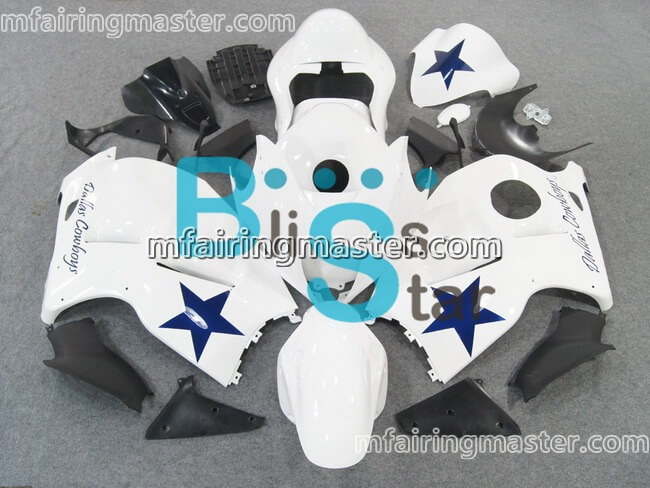 (image for) Fit for Suzuki GSXR 1300 Hayabusa 1999 2000 2001 2002 2003 2004 2005 2006 2007 fairing kit injection molding White