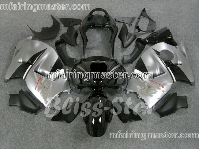 (image for) Fit for Suzuki GSXR 1300 Hayabusa 1999 2000 2001 2002 2003 2004 2005 2006 2007 fairing kit injection molding Silver black