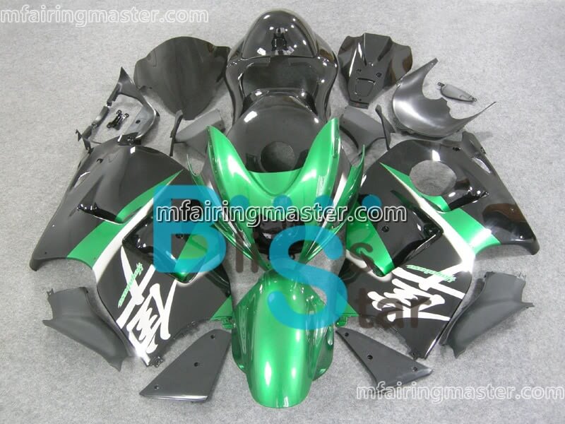 (image for) Fit for Suzuki GSXR 1300 Hayabusa 1999 2000 2001 2002 2003 2004 2005 2006 2007 fairing kit injection molding Green black