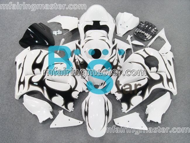 (image for) Fit for Suzuki GSXR 1300 Hayabusa 1999 2000 2001 2002 2003 2004 2005 2006 2007 fairing kit injection molding White black