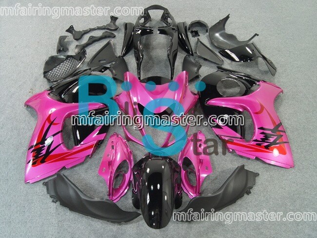 (image for) Fit for Suzuki GSXR 1300 Hayabusa 2008 2009 2010 2011 2012 2013 2014 2015 fairing kit injection molding Pink black