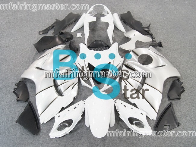 (image for) Fit for Suzuki GSXR 1300 Hayabusa 2008 2009 2010 2011 2012 2013 2014 2015 fairing kit injection molding Silver white