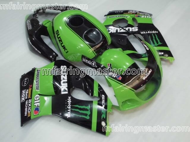 (image for) Fit for Suzuki GSXR 600 750 1996 1997 1998 1999 2000 fairing kit Green monster black