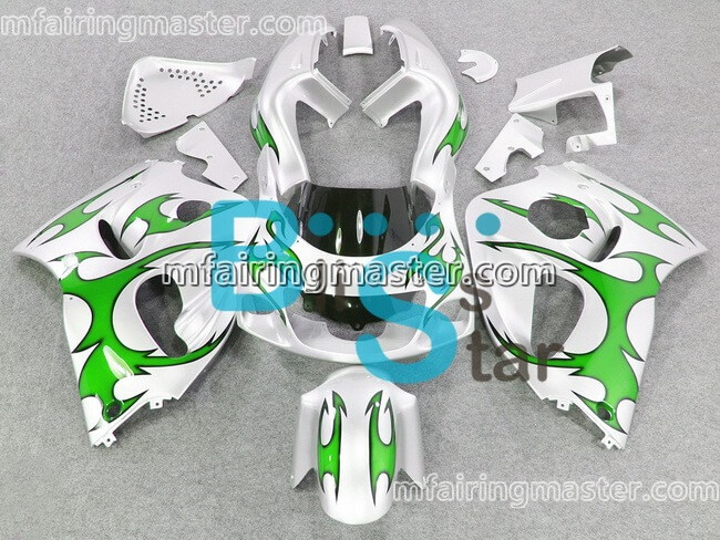 (image for) Fit for Suzuki GSXR 600 750 1996 1997 1998 1999 2000 fairing kit Green silver
