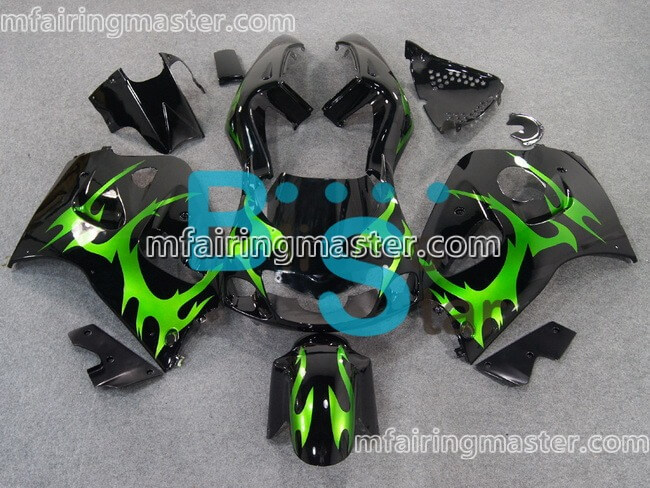 (image for) Fit for Suzuki GSXR 600 750 1996 1997 1998 1999 2000 fairing kit Green black