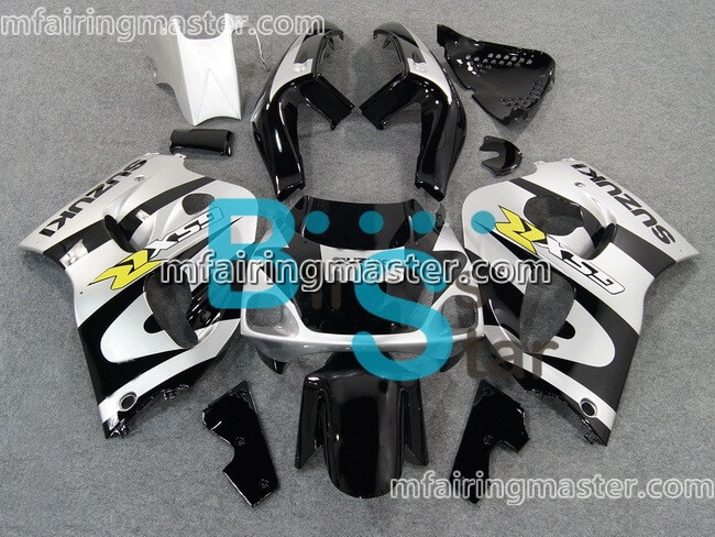 (image for) Fit for Suzuki GSXR 600 750 1996 1997 1998 1999 2000 fairing kit Silver black