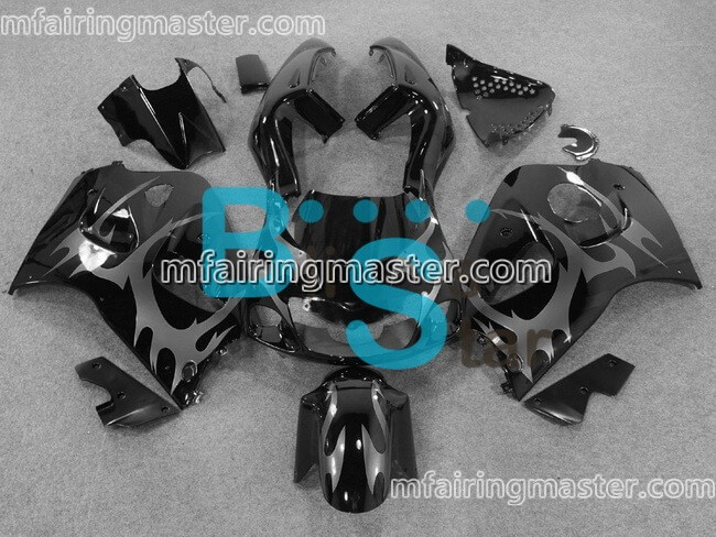 (image for) Fit for Suzuki GSXR 600 750 1996 1997 1998 1999 2000 fairing kit Black grey