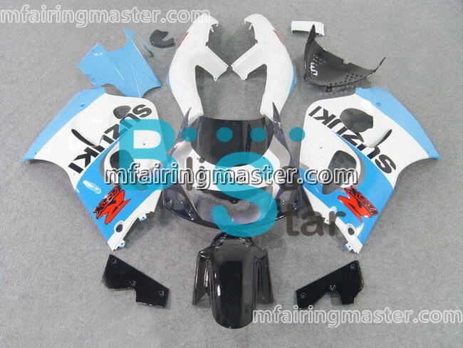 (image for) Fit for Suzuki GSXR 600 750 1996 1997 1998 1999 2000 fairing kit Blue white