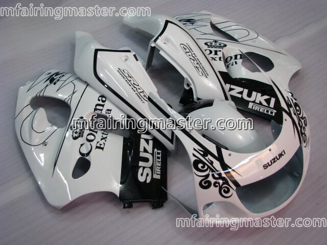 (image for) Fit for Suzuki GSXR 600 750 1996 1997 1998 1999 2000 fairing kit Corona extra black white