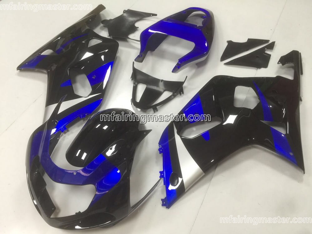 (image for) Fit for Suzuki GSXR 600 750 k1 2001 2002 2003 fairing kit injection molding Black blue