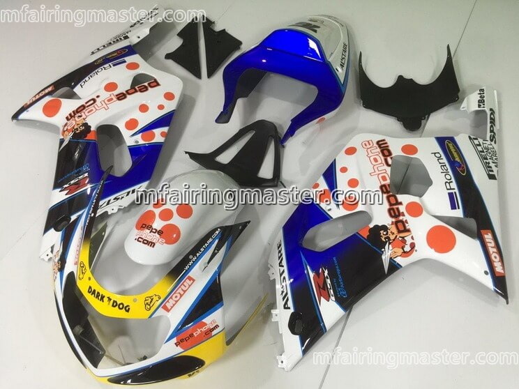 (image for) Fit for Suzuki GSXR 600 750 k1 2001 2002 2003 fairing kit injection molding Pepe phone