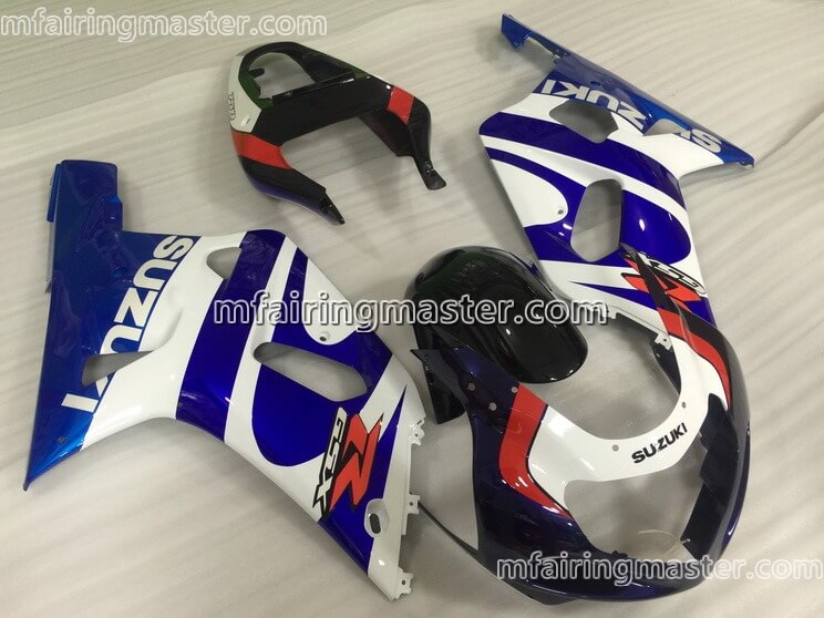 (image for) Fit for Suzuki GSXR 600 750 k1 2001 2002 2003 fairing kit injection molding Blue black white