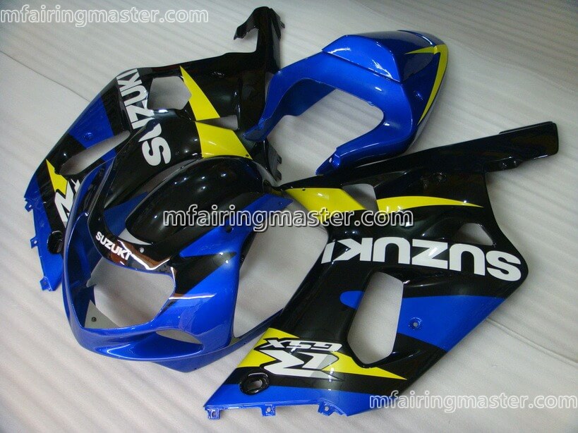 (image for) Fit for Suzuki GSXR 600 750 k1 2001 2002 2003 fairing kit injection molding Blue black