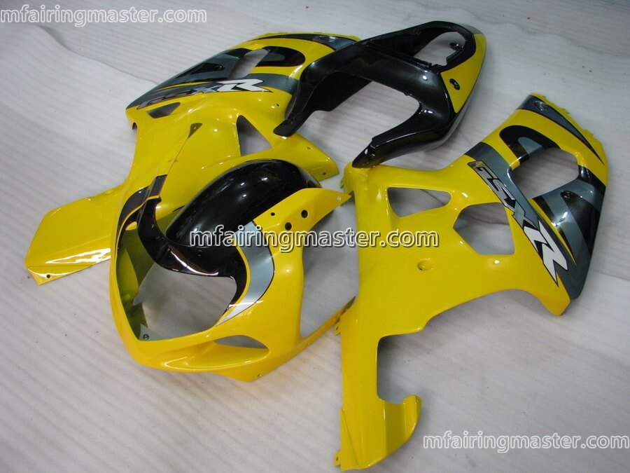 (image for) Fit for Suzuki GSXR 600 750 k1 2001 2002 2003 fairing kit injection molding Yellow black silver