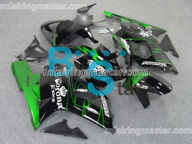 (image for) Fit for Suzuki GSXR 600 750 k1 2001 2002 2003 fairing kit injection molding Green black