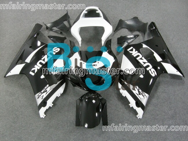 (image for) Fit for Suzuki GSXR 600 750 k1 2001 2002 2003 fairing kit injection molding White black