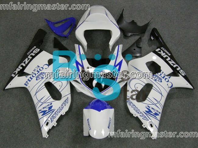 (image for) Fit for Suzuki GSXR 600 750 k1 2001 2002 2003 fairing kit injection molding Blue corona extra