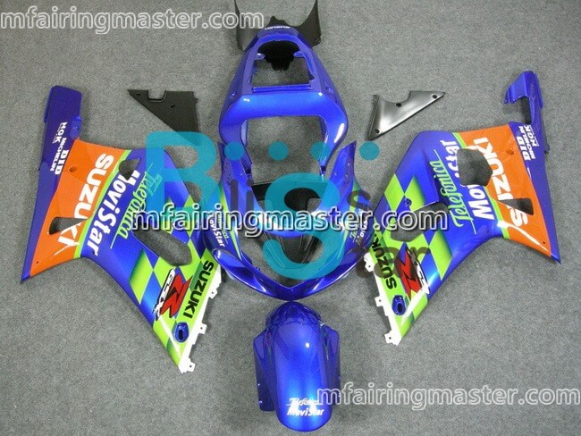 (image for) Fit for Suzuki GSXR 600 750 k1 2001 2002 2003 fairing kit injection molding Movistar blue