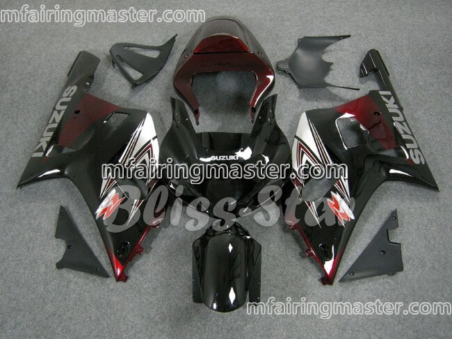 (image for) Fit for Suzuki GSXR 600 750 k1 2001 2002 2003 fairing kit injection molding Black