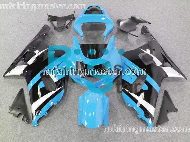 (image for) Fit for Suzuki GSXR 600 750 k1 2001 2002 2003 fairing kit injection molding Blue black