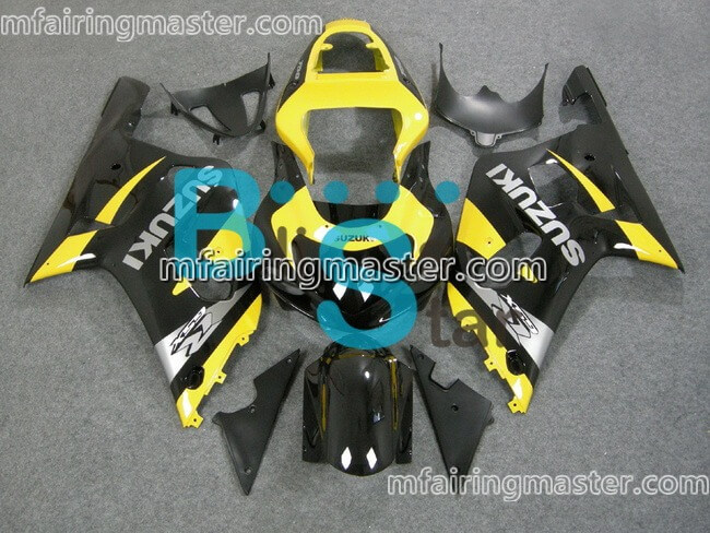 (image for) Fit for Suzuki GSXR 600 750 k1 2001 2002 2003 fairing kit injection molding Yellow black