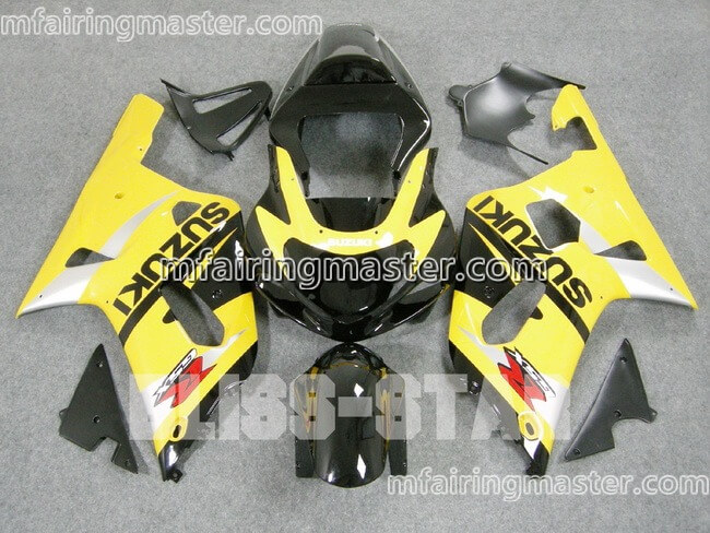 (image for) Fit for Suzuki GSXR 600 750 k1 2001 2002 2003 fairing kit injection molding Yellow black