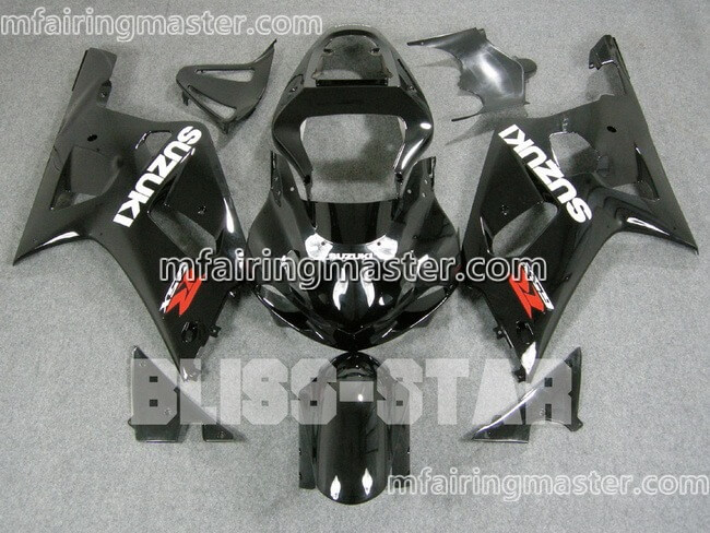 (image for) Fit for Suzuki GSXR 600 750 k1 2001 2002 2003 fairing kit injection molding Black