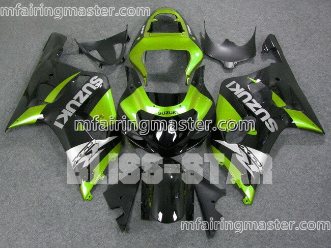 (image for) Fit for Suzuki GSXR 600 750 k1 2001 2002 2003 fairing kit injection molding Green black