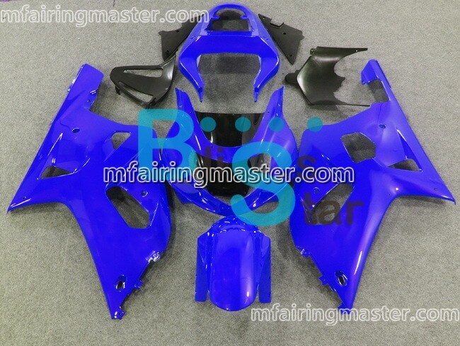 (image for) Fit for Suzuki GSXR 600 750 k1 2001 2002 2003 fairing kit injection molding Blue