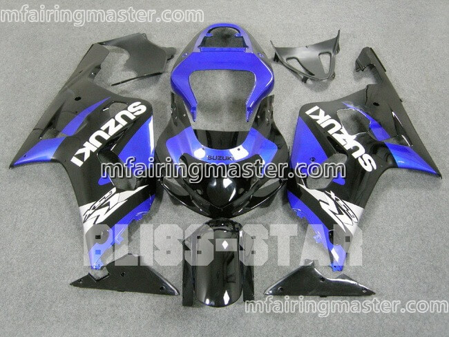 (image for) Fit for Suzuki GSXR 600 750 k1 2001 2002 2003 fairing kit injection molding Blue black