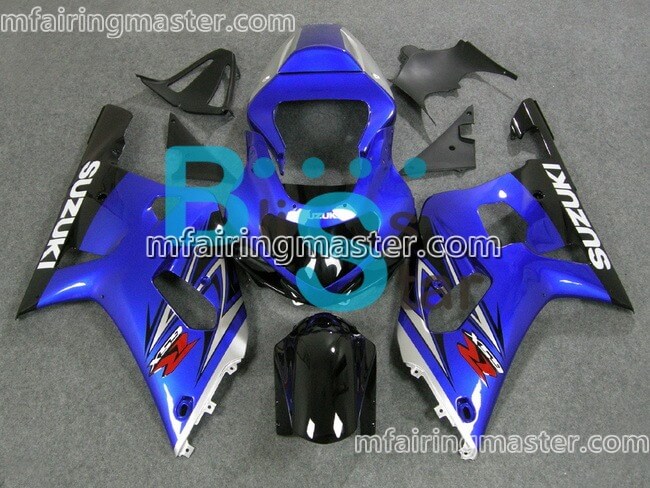 (image for) Fit for Suzuki GSXR 600 750 k1 2001 2002 2003 fairing kit injection molding Blue black