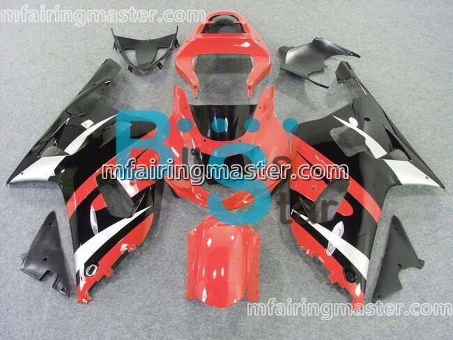 (image for) Fit for Suzuki GSXR 600 750 k1 2001 2002 2003 fairing kit injection molding Red black