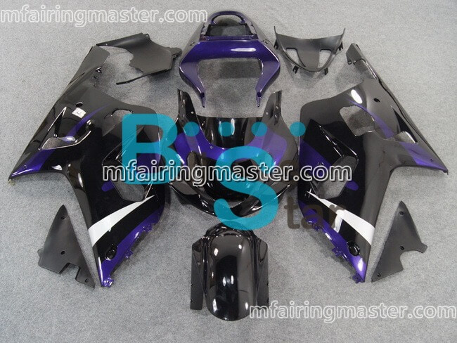 (image for) Fit for Suzuki GSXR 600 750 k1 2001 2002 2003 fairing kit injection molding Black