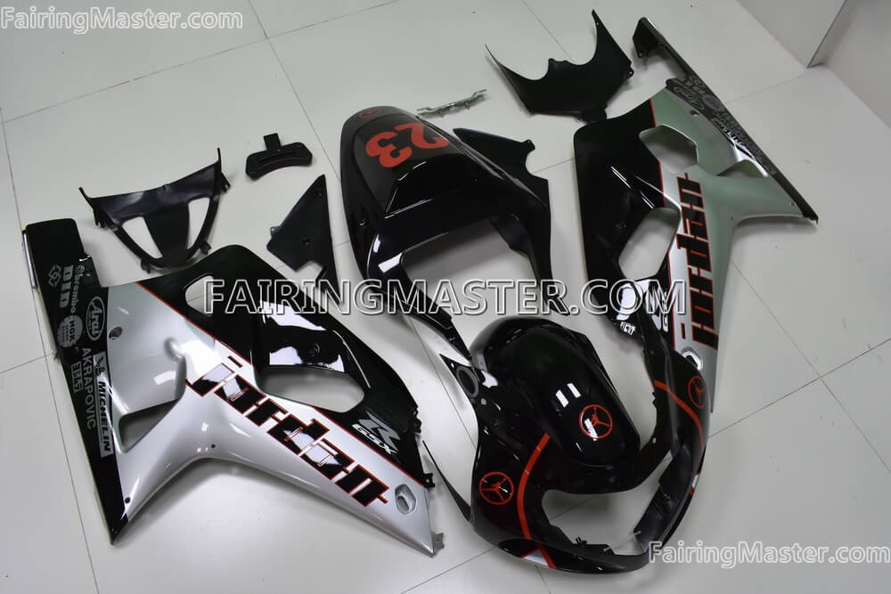 (image for) Injection molding fairing kits fit for Suzuki GSXR 600 750 k1 2001 2002 2003 242