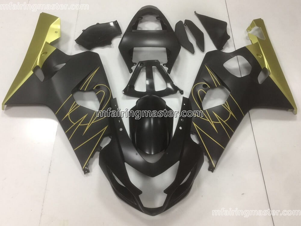 (image for) Fit for Suzuki GSXR 600 750 k4 2004 2005 fairing kit injection molding Black golden