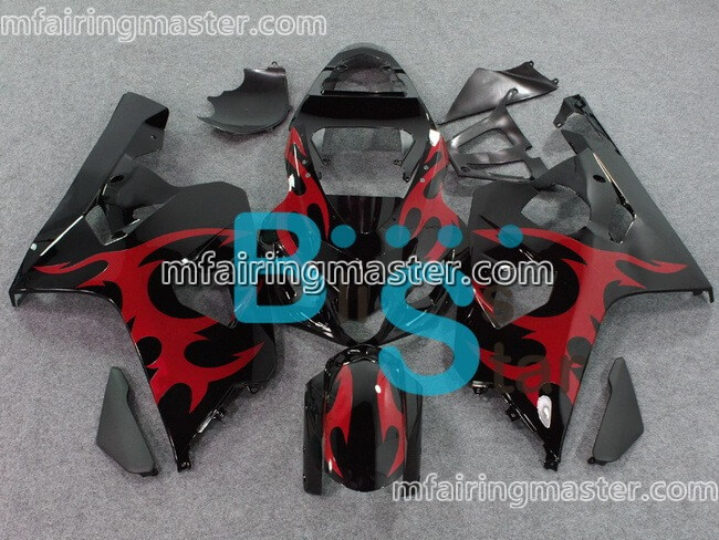 (image for) Fit for Suzuki GSXR 600 750 k4 2004 2005 fairing kit injection molding Red black