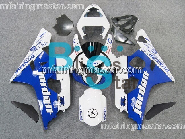 (image for) Fit for Suzuki GSXR 600 750 k4 2004 2005 fairing kit injection molding Jordan blue white