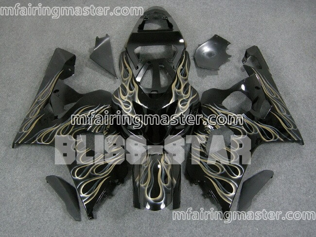 (image for) Fit for Suzuki GSXR 600 750 k4 2004 2005 fairing kit injection molding Flame black